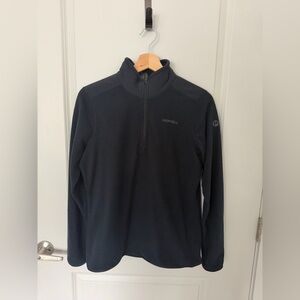 Merrell Black Fleece Pullover with Orange Loop